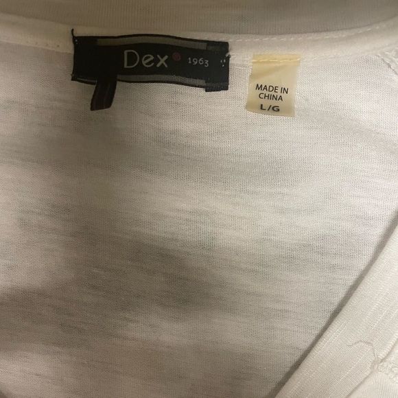 Dex 1963 V-neck White Tee!! - Picture 7 of 9